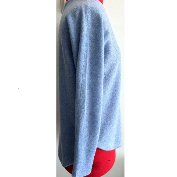 Max Studio Sky Blue Cashmere Sweater Sz M - Picture 3 of 8
